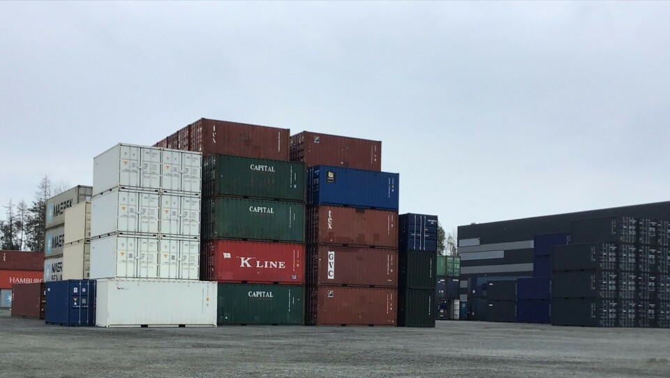 Helt i startfasen var det stort sett bare kabeltromler som ble lagret på Innlandshavna i Moss. Slik er det ikke lenger. Volumveksten på dette området vitner om suksess. Foto: Tove Irén Becker