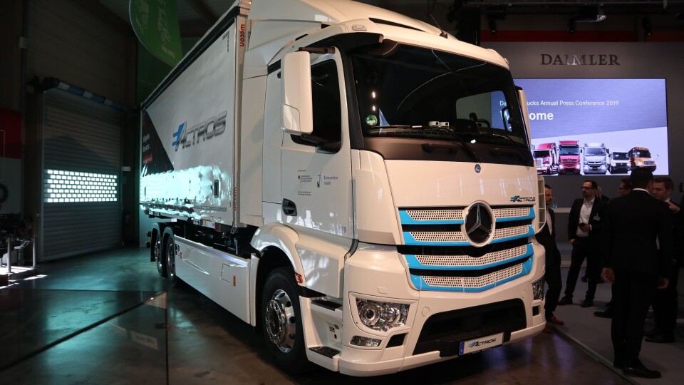 Mercedes-Benz eActros til Logistik Schmitt. Overlevert februar 2019.