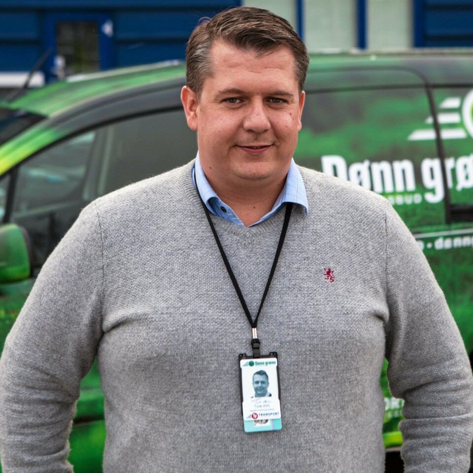 Tore Alm er salgs- og markedssjef i Transport-Formidlingen SA, som står bak Dønn Grønn. Tore Alm er salgs- og markedssjef i Transport-Formidlingen SA, som står bak Dønn Grønn.