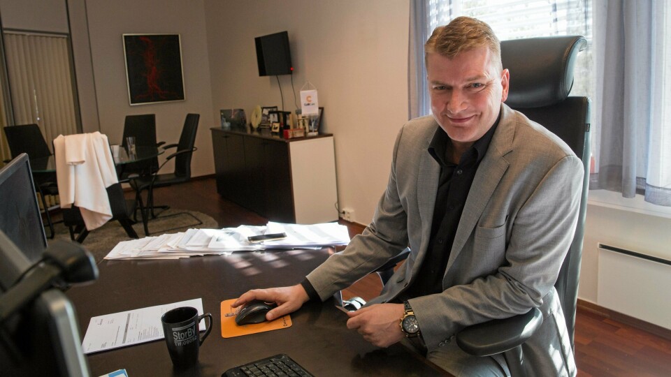 Knut Sollund, styreleder i Viasea Shipping og CEO i ColliCare. Knut Sollund, styreleder i Viasea Shipping og CEO i ColliCare.