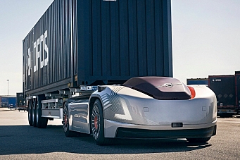 Autonom elektrisk lastebil til Norge