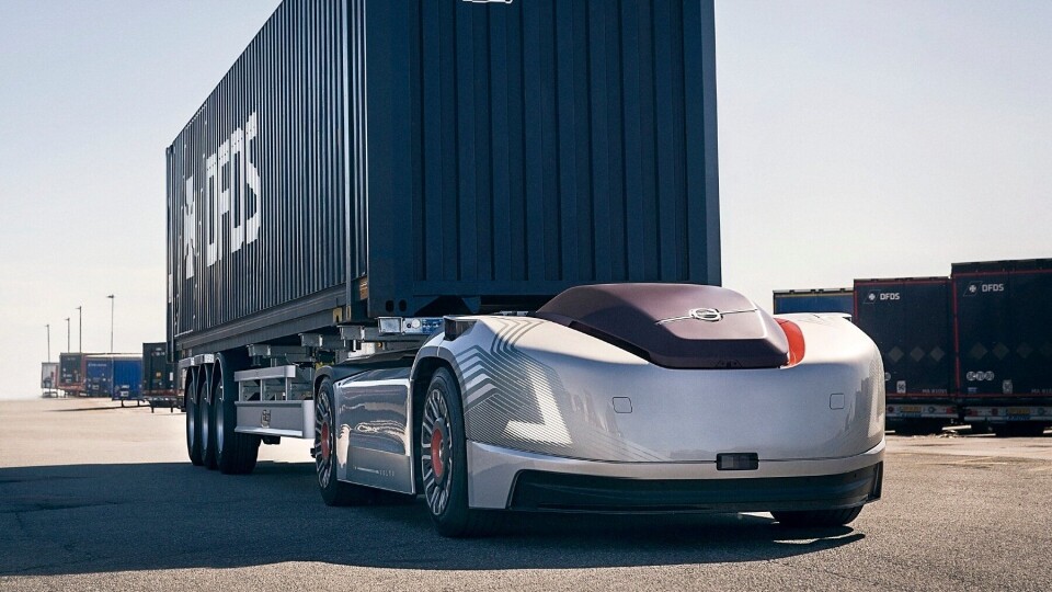 Den autonome og elektriske trekkvogna Volvo Vera kommer til messen Transport & Logistikk 2019.