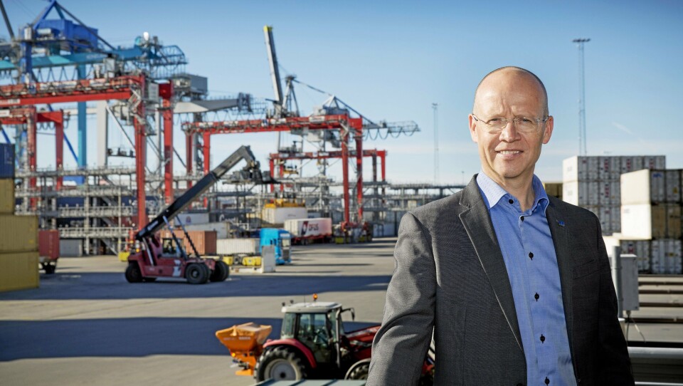Havnedirektør Ingvar M. Mathisen gleder seg over en positiv godsutvikling i Oslo Havn. Havnedirektør Ingvar M. Mathisen gleder seg over en positiv godsutvikling i Oslo Havn.