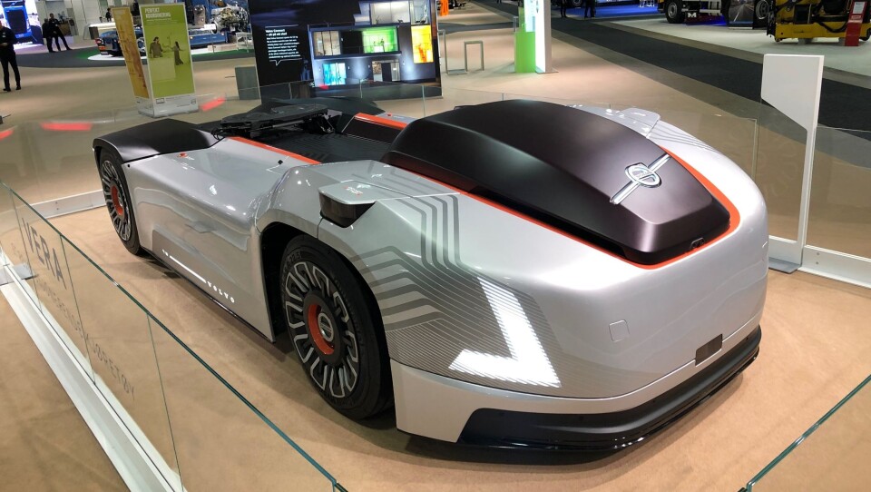 Volvo stiller også ut den elektriske og autonome Vera på Norges Varemesse.