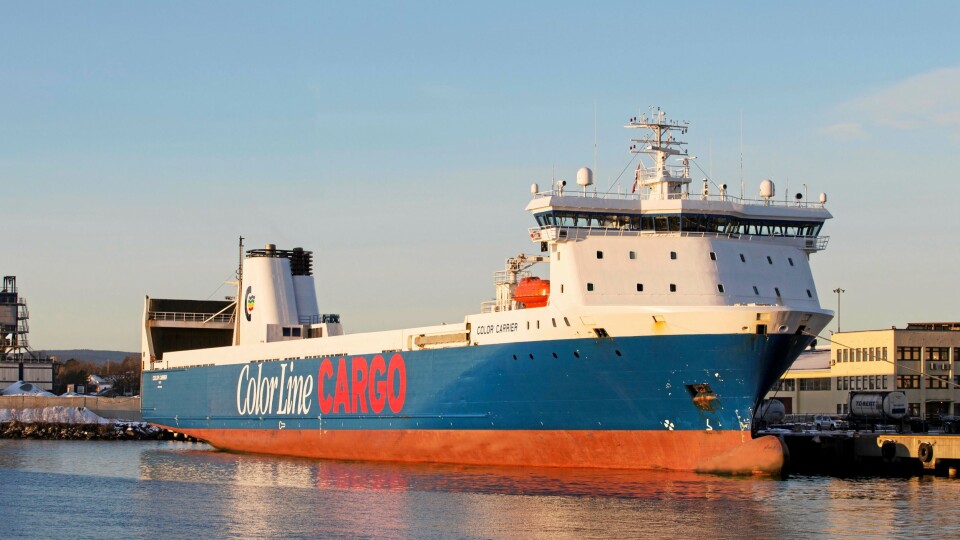 Color Carrier går tur retur Oslo-Kiel tre ganger i uken. Nå får godset en smart vei videre sydover i Europa via tog fra Kiel.