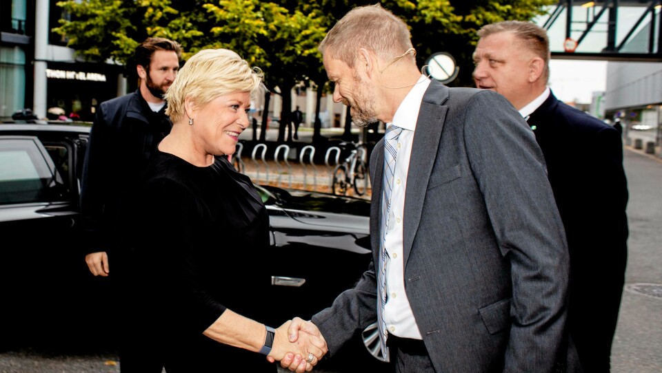 Det var gemyttelig da finansminister Siv Jensen møtte Are Kjensli i NHO LT og Geir A. Mo i NLF på Transport & Logistikk før budsjettet ble lagt frem. Nå er både NHO og NLF sterkt kritiske til Jensens økte avgift på biodrivstoff.
