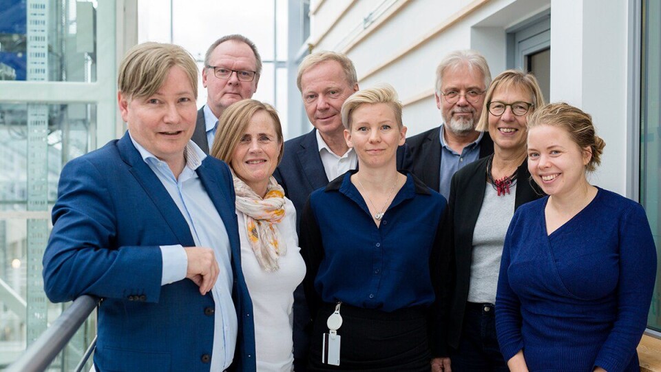 Nytt styre på plass i TØI: Foran: Ole A. Hagen, Grete Skundberg, Kjersti Visnes Øksenholt, Susanne Krawack, Sunniva Meyer. Bak: Tomas Svensson, Ola Strand, Svein Bråthen.