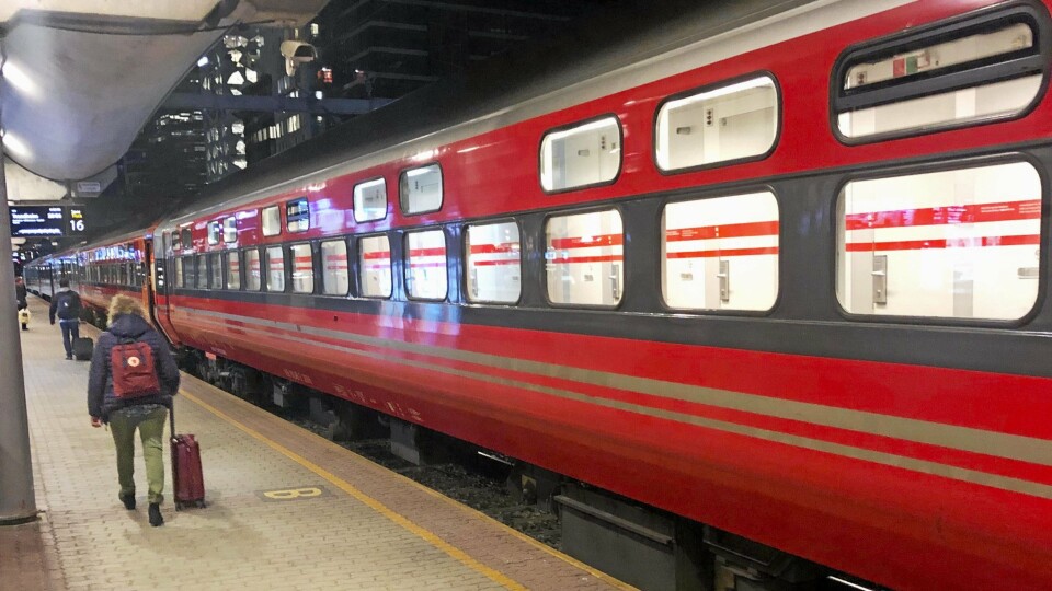 Avgang fra Oslo S litt etter klokken 23 på kvelden.