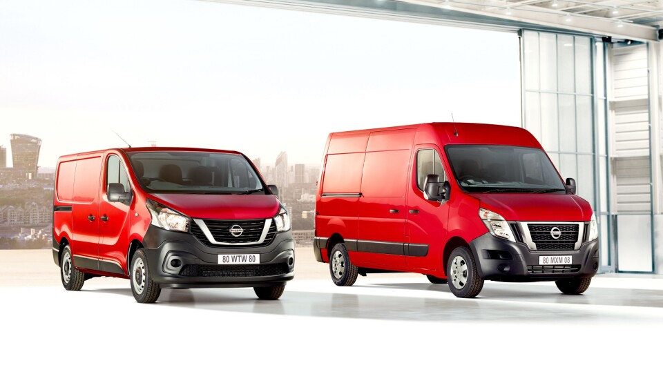 Nissan kommer med nye og betydelig oppgraderte versjoner av NV300 (t.v) og NV400.