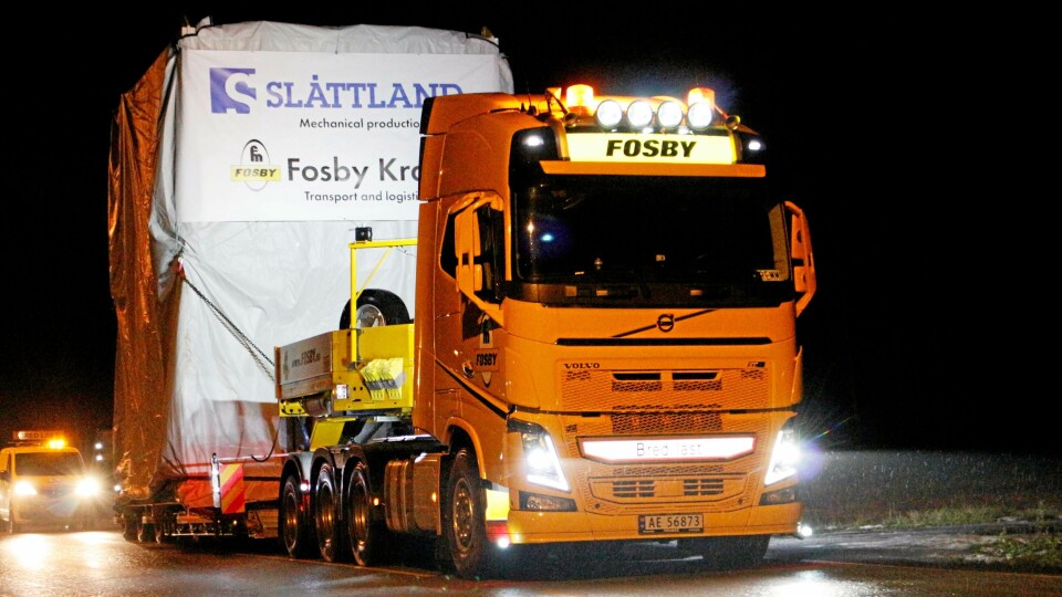 250 meter transportkolonne