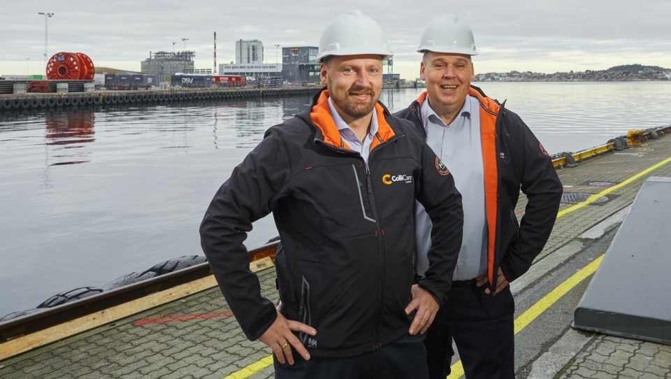 Kjetil Nerland (til venstre) og Georg S Moltu skal lede ColliCares satsing i Stavanger.