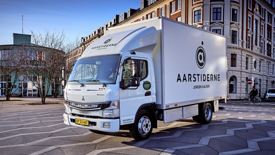 Den danske bedriften Aarstiderne har mottatt en ny Fuso eCanter.