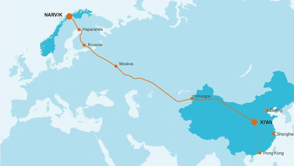 Det blir nok sommer før laksetoget mellom Narvik og Kina kan realiseres.