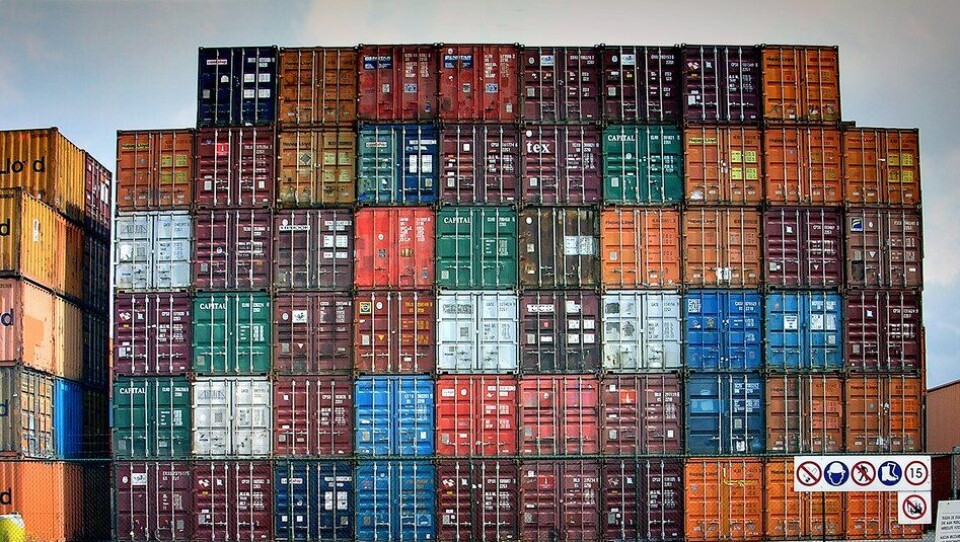 45 fots containere konkurrerer direkte med trailere fra Europa, men det er et mye større potensial for nærskipsfart. Arkivfoto.