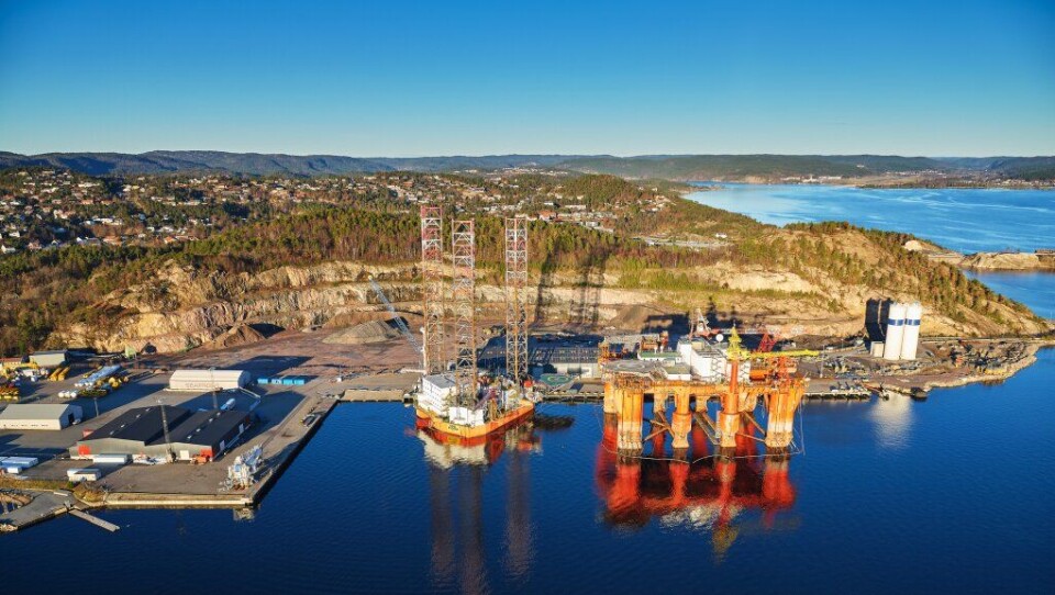To rigger i Kongsgård Vige. Foto: Kristiansand Havn