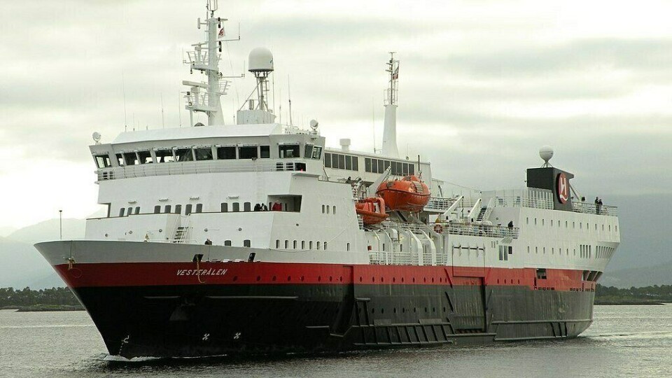 Hurtigrutens MS«Vesterålen». Arkivfoto.