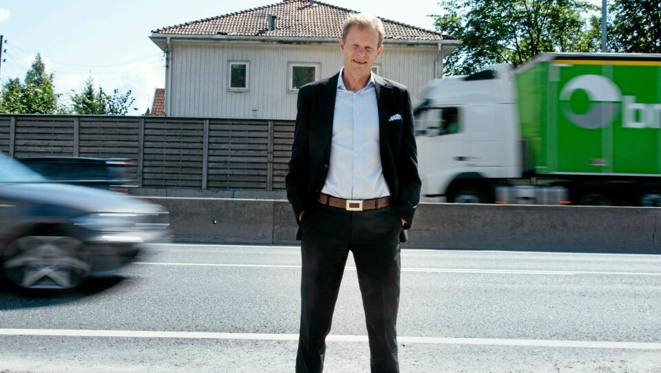 Are Kjensli i NHO Logistikk og Transport melder om kraftig nedgang i godstransporten.