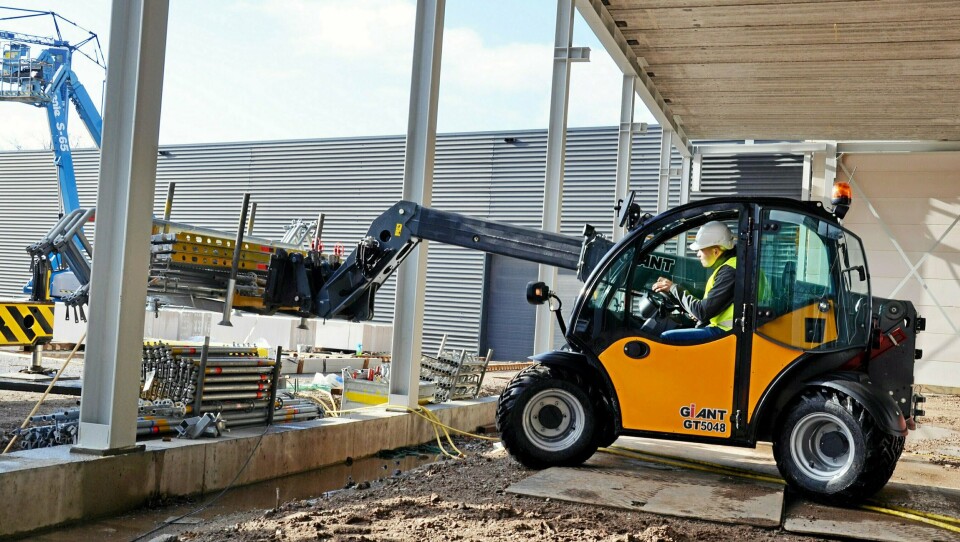 LANSERT: Teleskoptrucken Giant GT5048 på 3 tonn er en nyhet innen 2x2 meter segmentet.