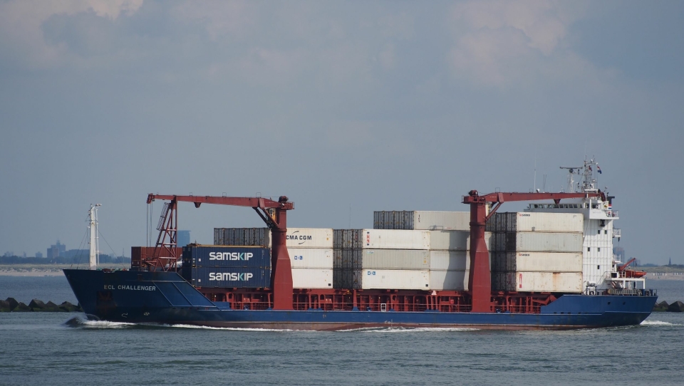 Containerskipet Samskip Challenger skal anløpe Trondheim annenhver uke.