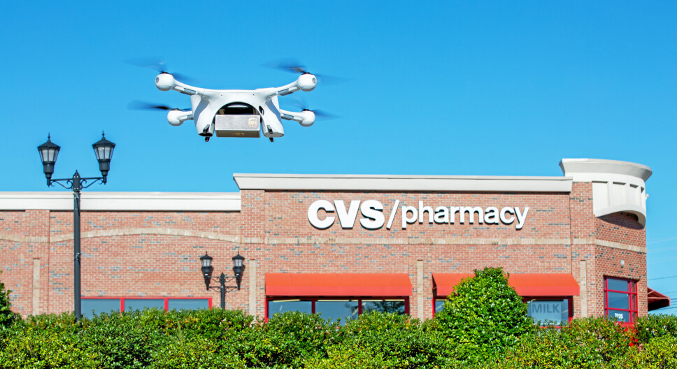 Leverer medisin med drone
