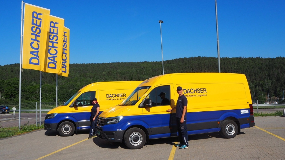 Dachser har fått levert to VW eCraftere som skal levere utslippsfritt i Oslo.