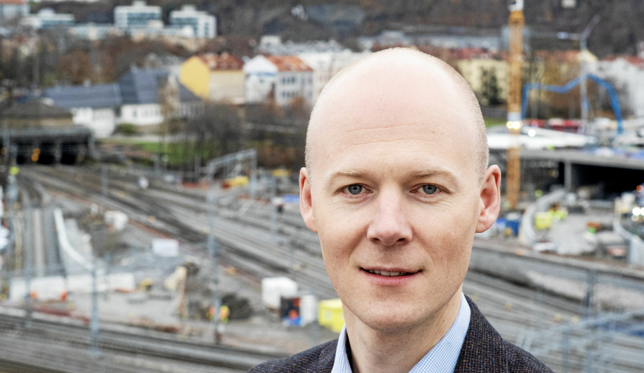 Oskar Stenstrøm er godsdirektør i Bane Nor.