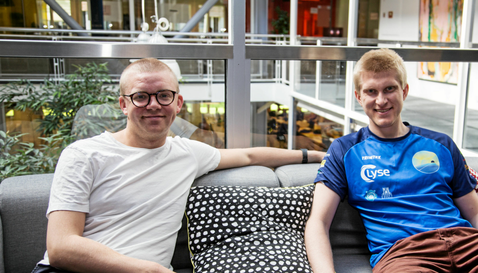 S:mart bruker Zendera, som også holder til i StartUp Lab til sin transportstyring. Her ved Edvard Nore (til venstre) og Kim Iversen.