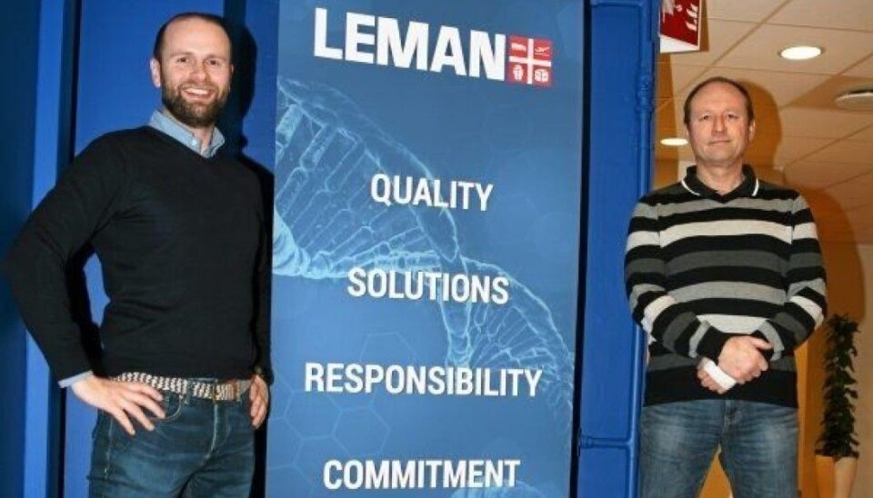 Sjefsbytte i Leman. Christer Busse (t.v.) overtar som CEO etter Egil Wilhelms som blir ny logistikk- og lagersjef. Foto: Per Dagfinn Wolden