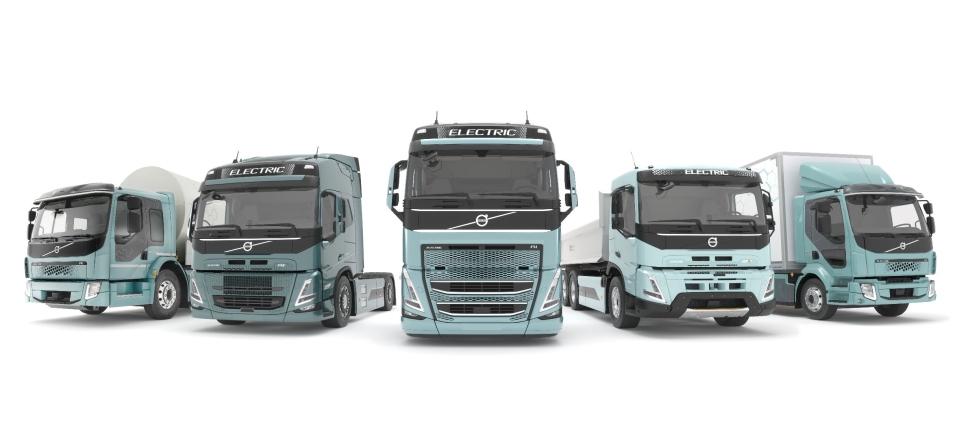 Både Volvo FH, FM og FMX blir tilgjengelige i elektriske versjoner neste år.