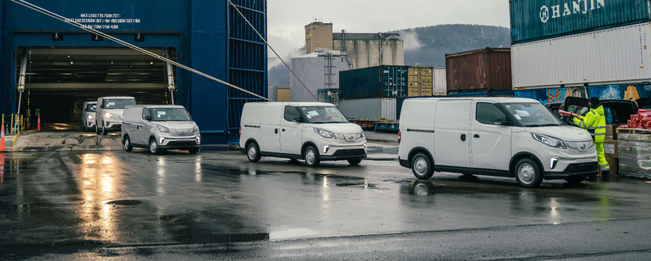 1000 elektriske Maxus ankom Drammen