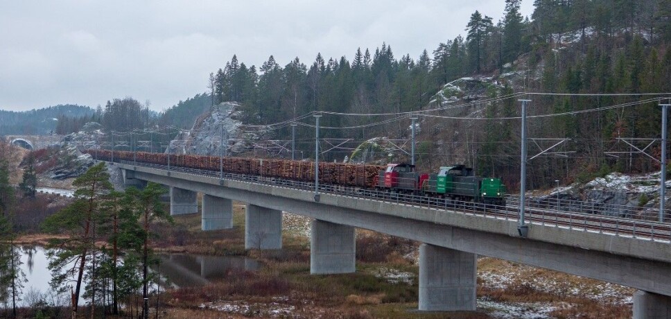 Med en togterminal i Larvik kan tømmer og flis fraktes effektivt til Halden. Med en togterminal i Larvik kan tømmer og flis fraktes effektivt til Halden.