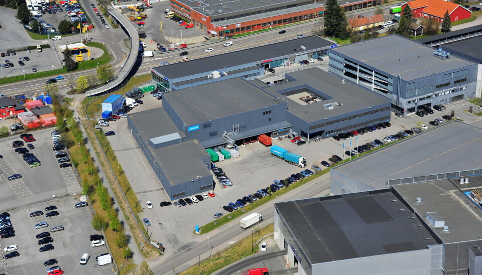 SENTRALT: Bygget der 360 Logistics skal samlokalisere med Porterbuddy, er de tidligere lokalene til PostNord i Haraldrudveien. SENTRALT: Bygget der 360 Logistics skal samlokalisere med Porterbuddy, er de tidligere lokalene til PostNord i Haraldrudveien.