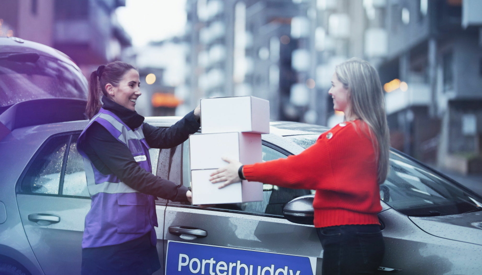 SAMKJØRER: Med Porterbuddy er det mulig å få pakker fra flere ulike nettbutikker i én leveranse.