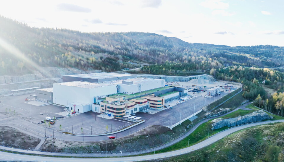 SNART KLART: Askos nye lager i Hanekleiva Næringspark nærmer seg ferdig. Etter planen skal de første varene leveres herfra til butikk til høsten.