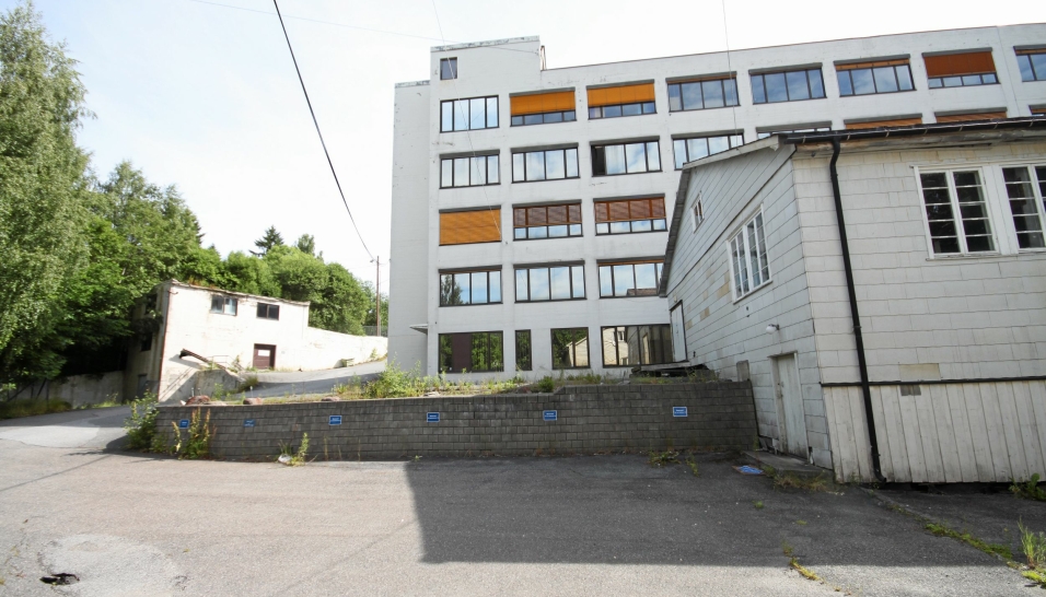 DET VAR HER DET STARTET: Den originale Odlo-fabrikken i Oppegård, her fotografert i 2015. Bygget er i dag omgjort til leiligheter.