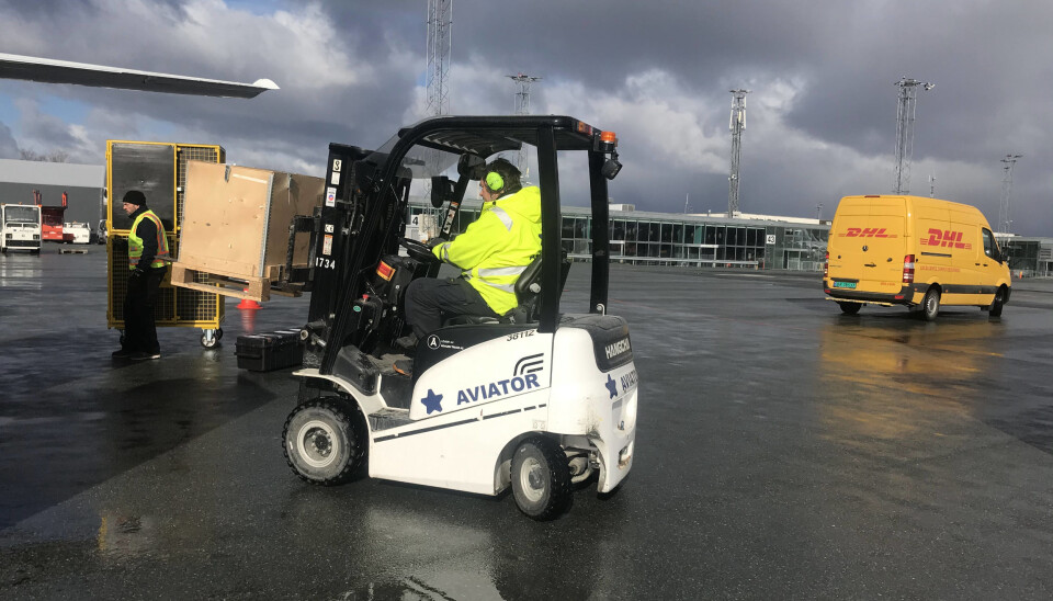 FLESLAND: Aviator Airport Alliance er fornøyd med Hangcha-truckene de har hatt, og har nylig fått levert flere.