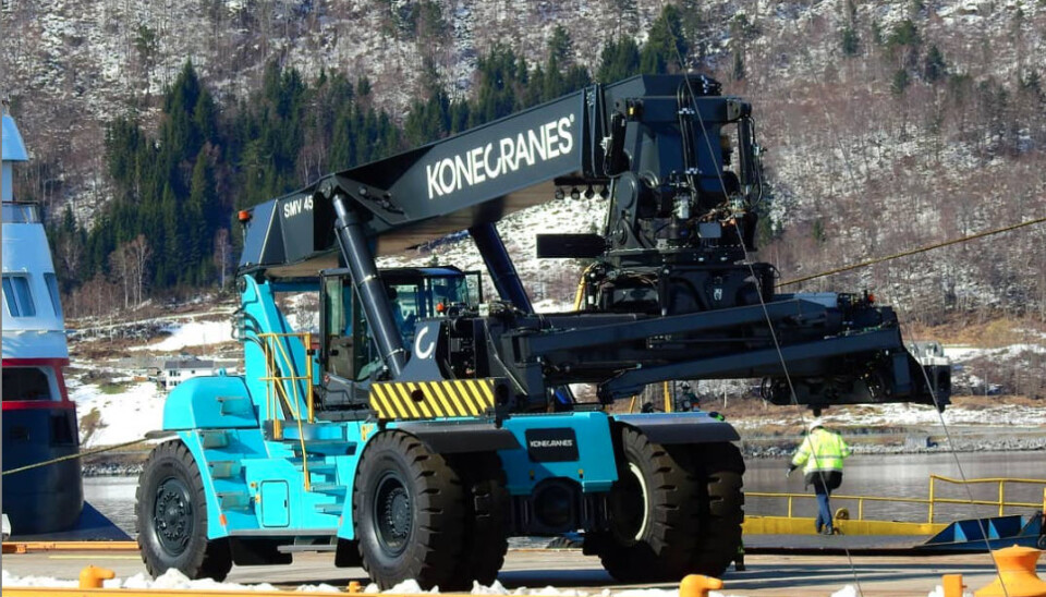 Konekranes har levert to reachstackere til Onrail - en til Alnabru og en til Åndalsnes.