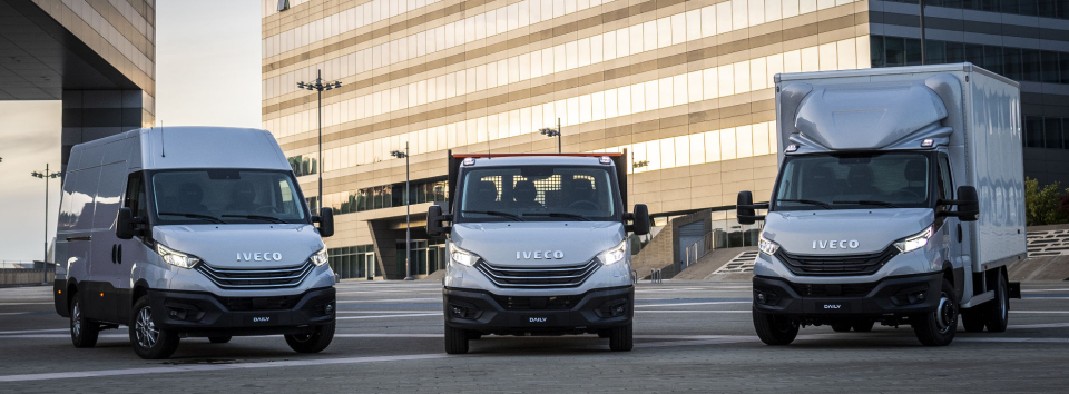 Iveco Daily kan leves både som varebil og som chassisløsning for påbygg.