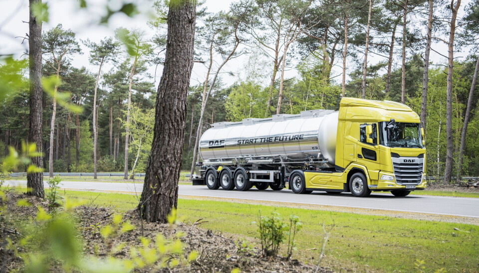HELT NY: Den nye Daf XF er ny fra topp til tå og er utviklet med tanke på reduksjon i forbruk og bedre førerkomfort.