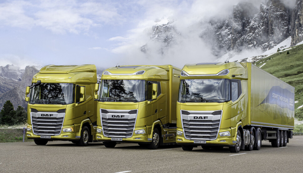 TRE: Daf slår på stortromma og lanserer hele tre helt nye modeller, fra v. nye XF, XG og XG+ TRE: Daf slår på stortromma og lanserer hele tre helt nye modeller, fra v. nye XF, XG og XG+