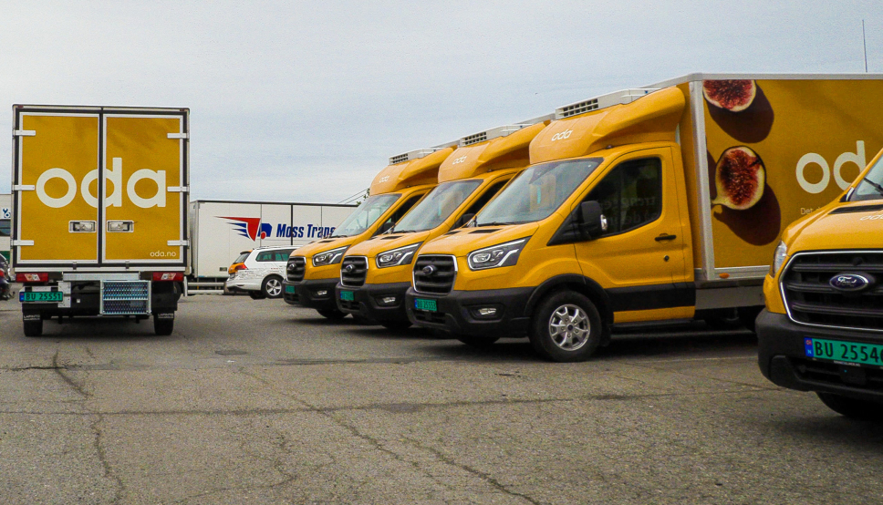 Oda har investert i 49 Ford Transit 2T-varebiler.