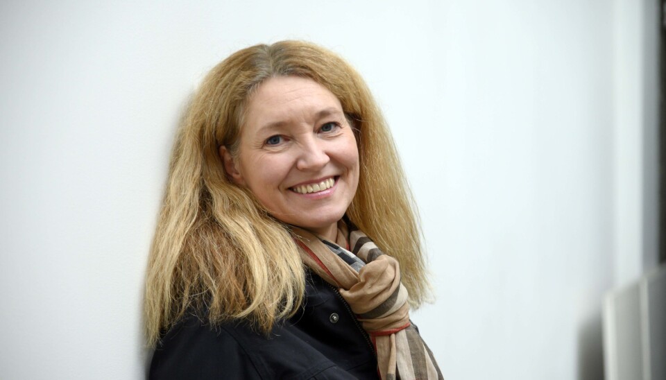 GOD GRUNN TIL Å SMILE: MGF-direktør Tone Lindberg Grøstad kan smile og over svært sterke tall for Gaffeltruckgruppen.