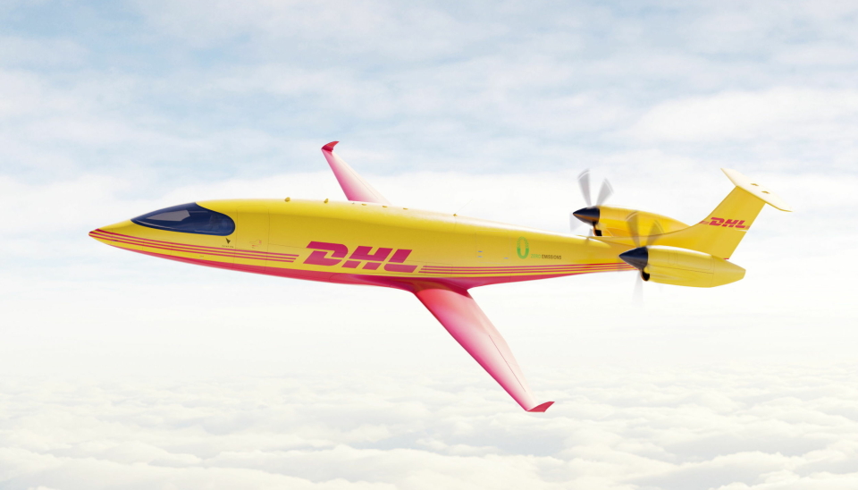 DHL Express har bestilt 12 fullt elektriske Alice eCargo-fly fra Eviation.