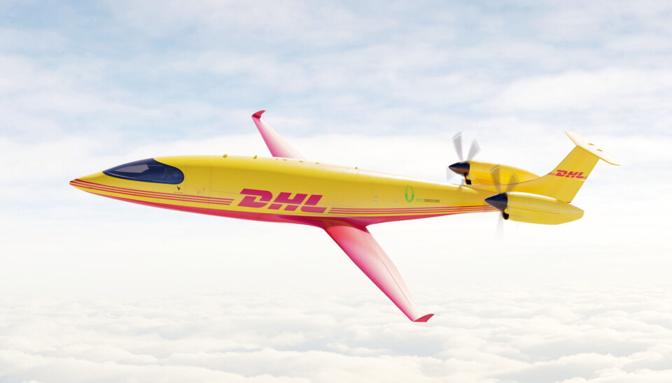 DHL Express har bestilt 12 fullt elektriske Alice eCargo-fly fra Eviation. DHL Express har bestilt 12 fullt elektriske Alice eCargo-fly fra Eviation.