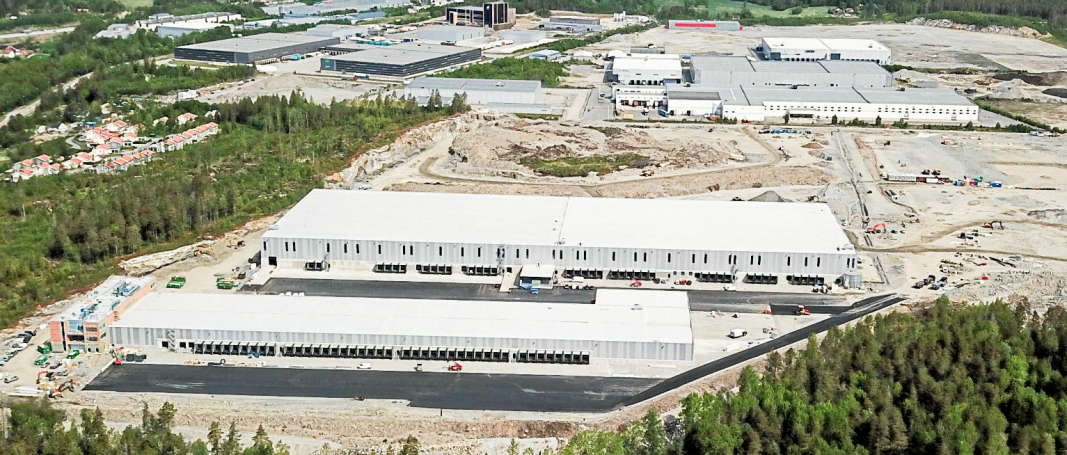 DSVs nye anlegg i Vestby fotografert i mai 2020, mens det ennå var under oppføring.