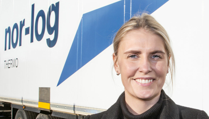 UTVIDET TILBUD: Silje Steffensen i Nor-log Thermo gleder seg til å tilby kundene togtransport helt til den tyske grensen gjennom CargoNets nye rute.