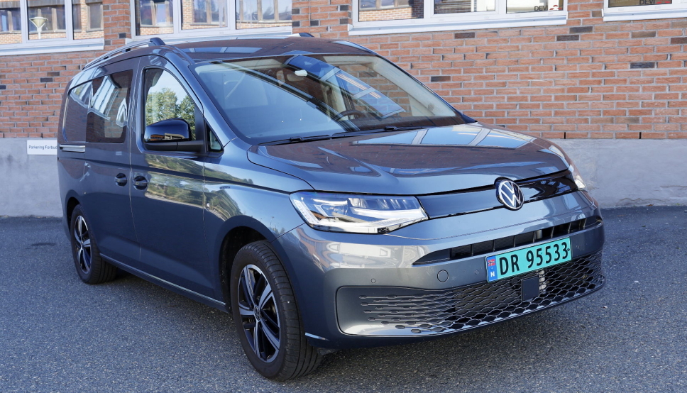 PÅ PLASS: I sommer kom de første eksemplarene av nye Caddy5 med 4MOTION.
