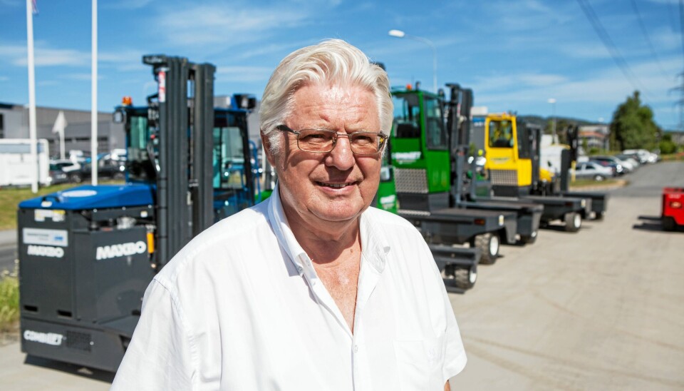 NY MASKIN TIL SALGS: Jørund Woll i Materialhåndtering mener at nye Combi-XLE passer godt inn i en allerede solid serie med fireveistrucker fra Combilift. NY MASKIN TIL SALGS: Jørund Woll i Materialhåndtering mener at nye Combi-XLE passer godt inn i en allerede solid serie med fireveistrucker fra Combilift.