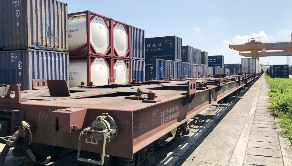 ColliCare med tog fra Nanning i Kina til Kaliningrad med videre sjøtransport til Oslo. ColliCare med tog fra Nanning i Kina til Kaliningrad med videre sjøtransport til Oslo.