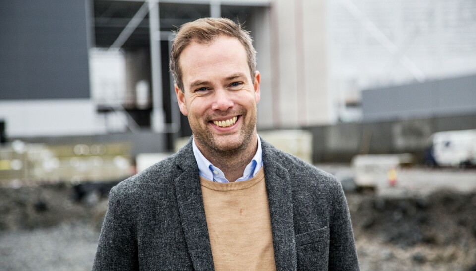 STRÅLER I REGNET: Administrerende direktør i NTEX Andreas Nikolic gleder seg veldig til å få nye og større lokaler.